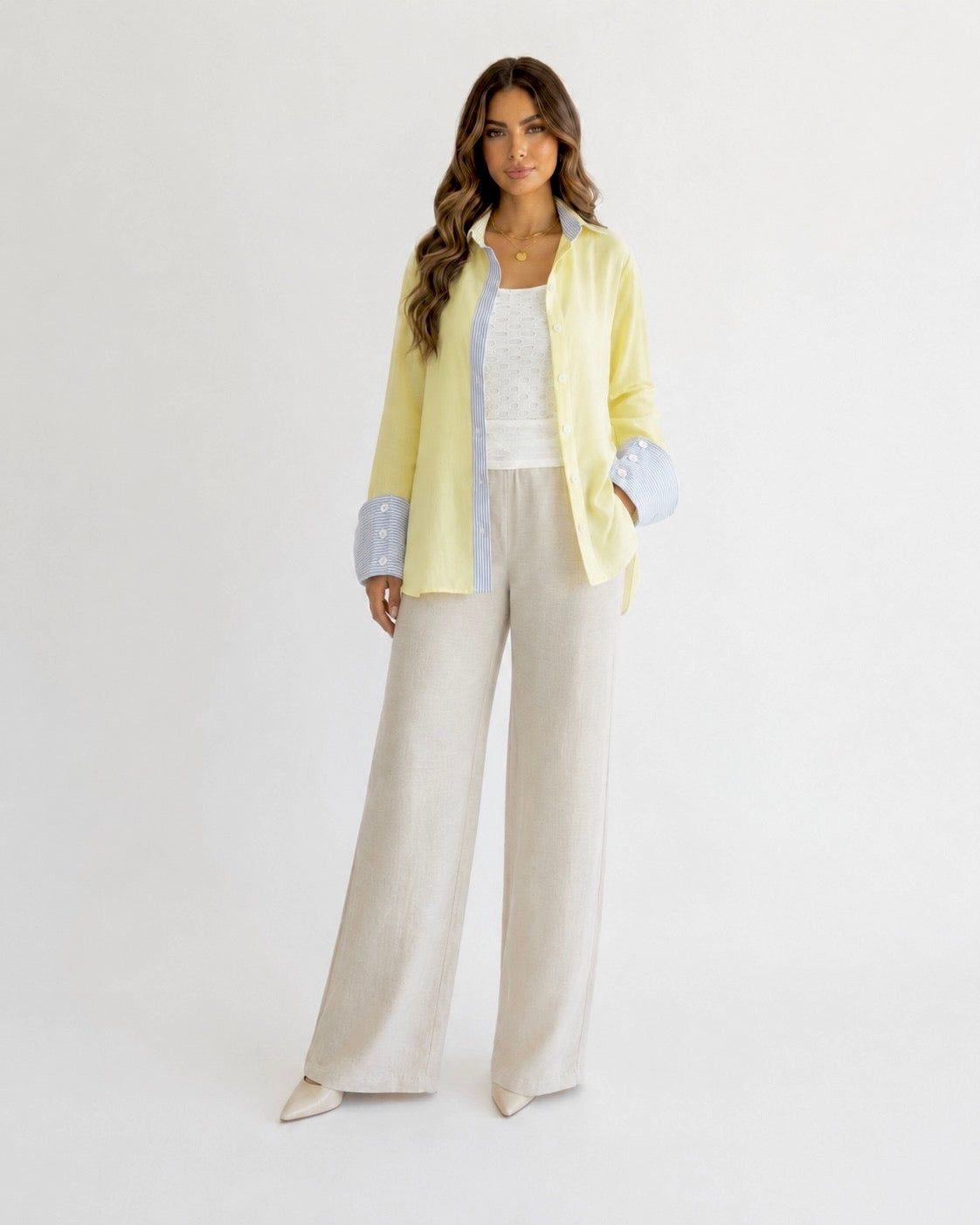 Striped linen shirt