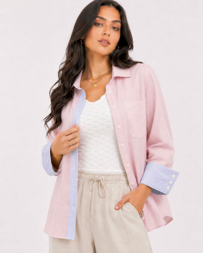 Striped linen shirt