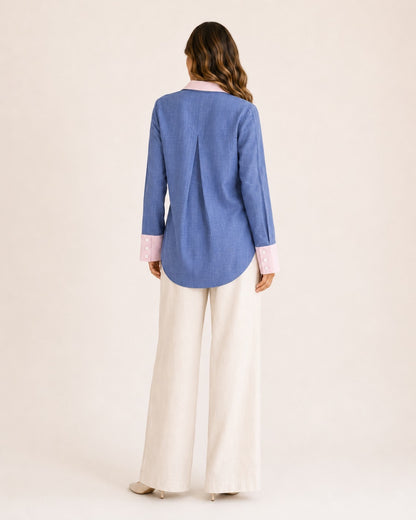 Striped linen shirt