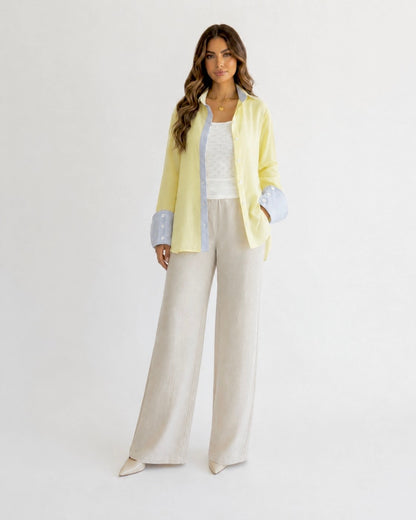 Striped linen shirt