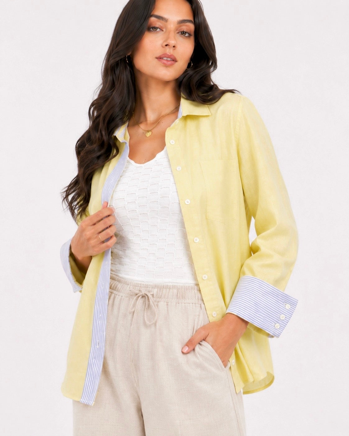 Striped linen shirt
