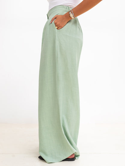 Twist 2-in-1 Linen Pants