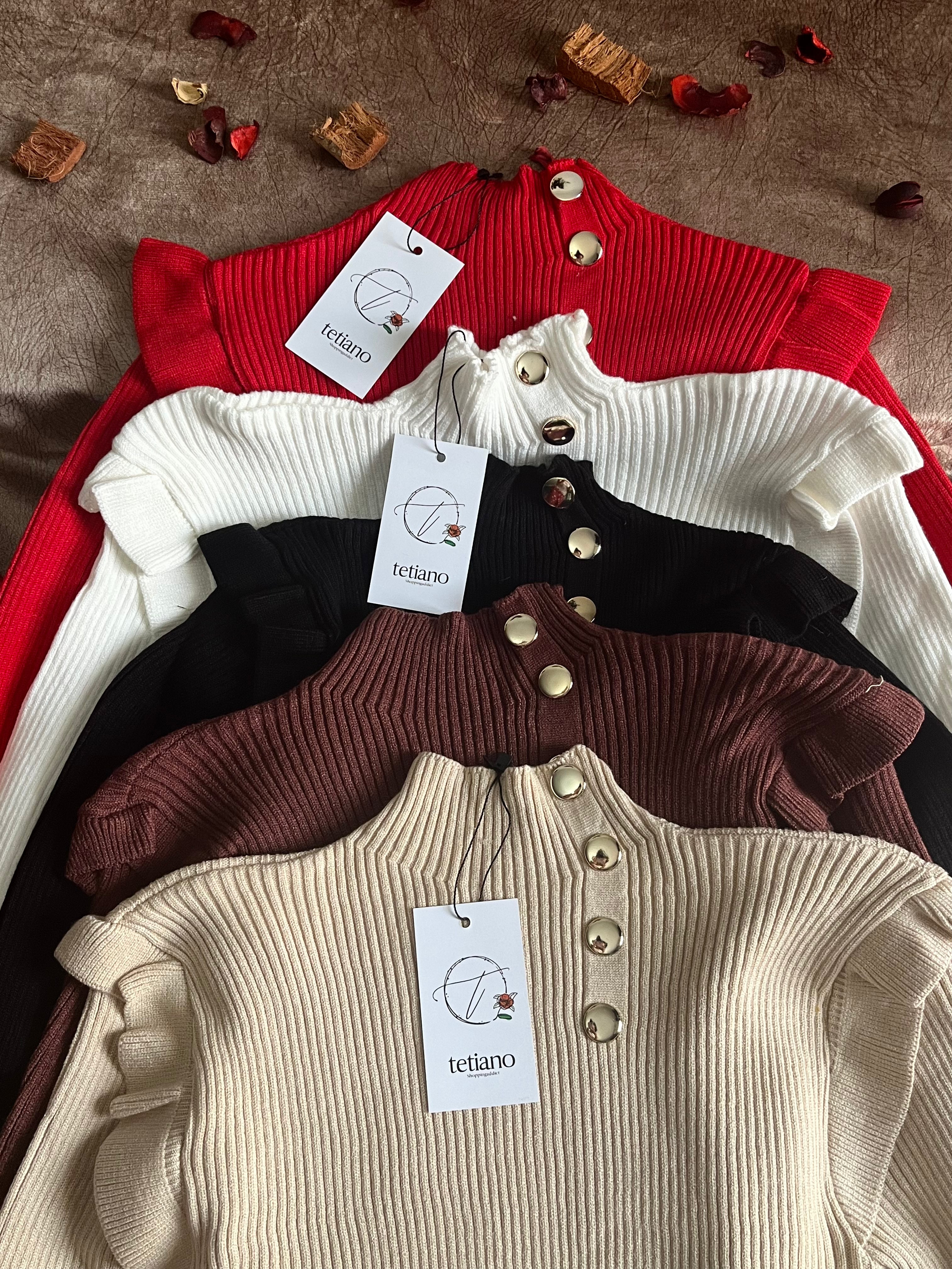 Shoulder Fringe Pullover